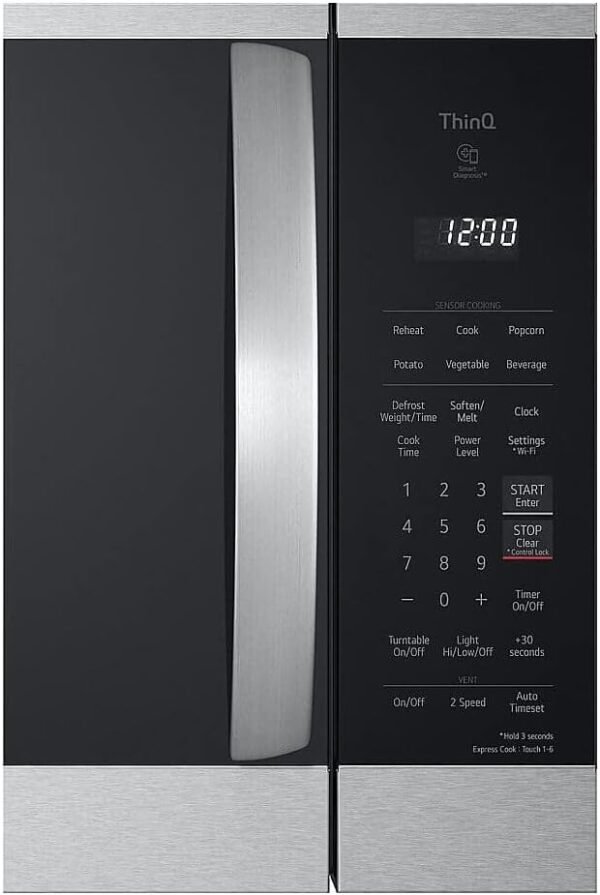 511z0CYbgQL._AC_SL1000_ LG MVEM1825F Over-the-Range Microwave Oven Review Sensor Cook Features and EasyClean Technology