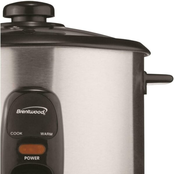 518uVVNQ-9L._AC_SL1248_ Review of Brentwood 5-Cup Rice Cooker Stainless Steel with One-Touch Operation
