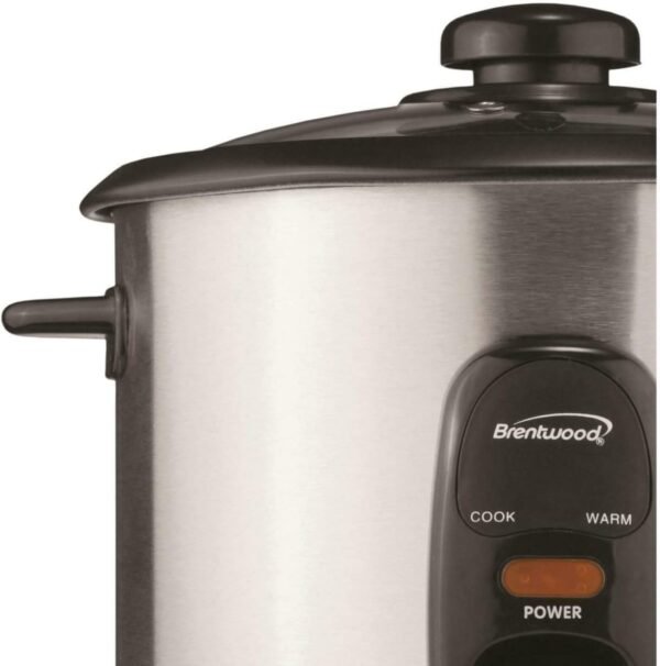 51MpHDQS6VL._AC_SL1248_ Review of Brentwood 5-Cup Rice Cooker Stainless Steel with One-Touch Operation