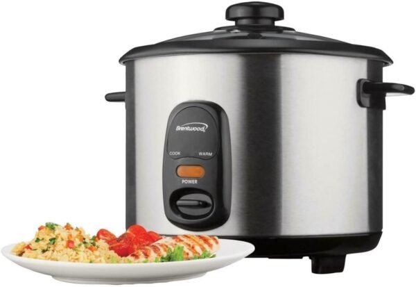 51pTxrrqQDL._AC_SL1248_ Review of Brentwood 5-Cup Rice Cooker Stainless Steel with One-Touch Operation