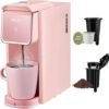 61KZH4qZDL._AC_SY300_SX300_ Mecity Pink Coffee Maker Review Compact Single Serve Machine for K Cups and Ground Coffee