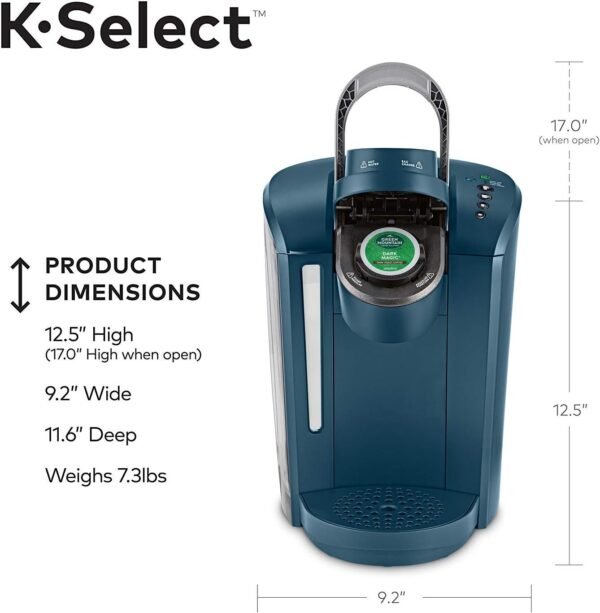 61yszngetNL._AC_SL1500_ Keurig K-Select Coffee Maker Review Marine Blue Single Serve with Strength Control