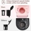 715ozBPEVNL._AC_SL1500_ Mecity Pink Coffee Maker Review Compact Single Serve Machine for K Cups and Ground Coffee