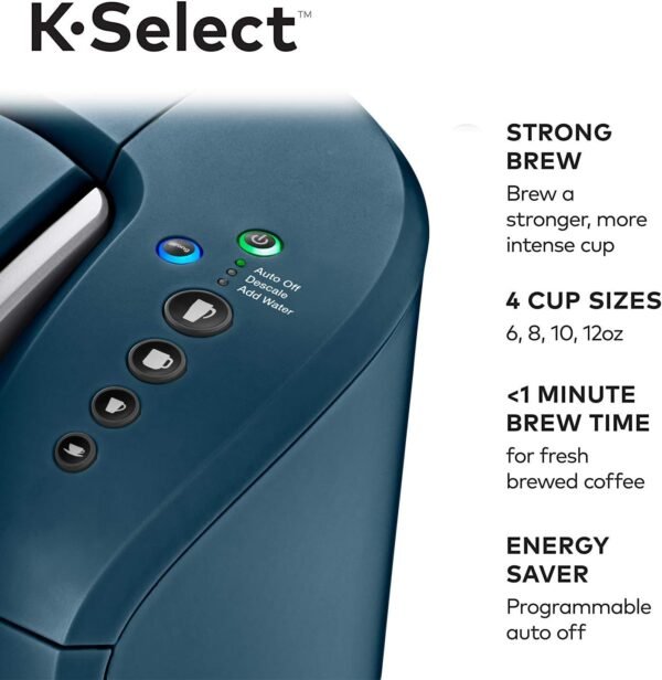71815s8wmwL._AC_SL1500_ Keurig K-Select Coffee Maker Review Marine Blue Single Serve with Strength Control