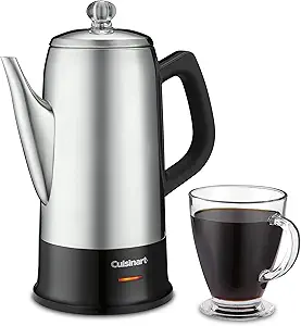 718ANc8aIZL.__AC_SX300_SY300_QL70_FMwebp_ Cuisinart Classic 12 Cup Percolator PRC-12N Stainless Steel review for coffee lovers