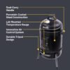 71HOJ1ZEIzL._AC_SL1500_ Char-Broil Bullet Charcoal Smoker review durable and innovative features explained
