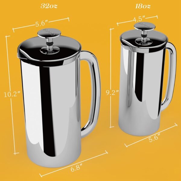 71L9rmcQlqL._AC_SL1500_ Review of ESPRO P7 French Press Coffee Maker Stainless Steel Design