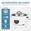 71N6qFHAIjL._AC_SL1500_ Best Commercial Rice Cooker Review Aroma ARC-1430E for Large Kitchens and Catering