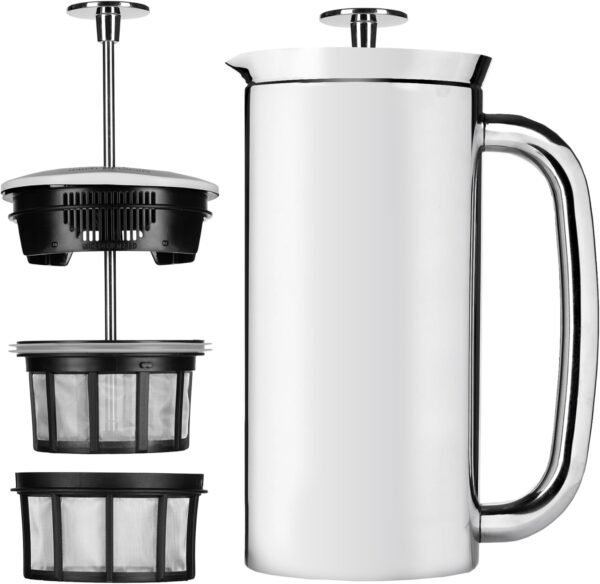 71Ve4ubPqL._AC_SL1500_ Review of ESPRO P7 French Press Coffee Maker Stainless Steel Design