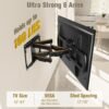 71d3JJusOJL._AC_SL1500_ Review of Mounting Dream MD2296 Full Motion TV Wall Mount for 42-84 Inch TVs