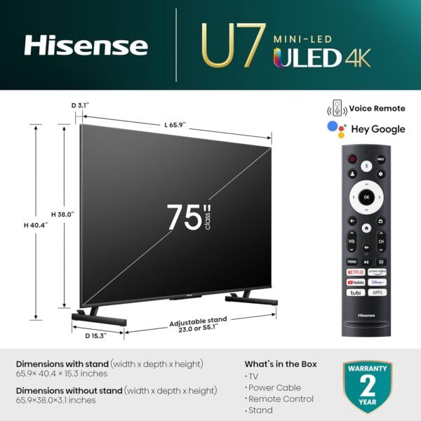 71jzS8dZCJL._AC_SL1500_ Review of Hisense 75U7K Mini-LED 4K Smart TV with Dolby Vision IQ