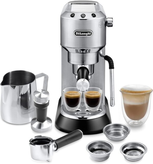 71qNudnQ-nL._AC_SL1500_ De'Longhi Dedica Arte Espresso Machine review compact design and latte art perfection