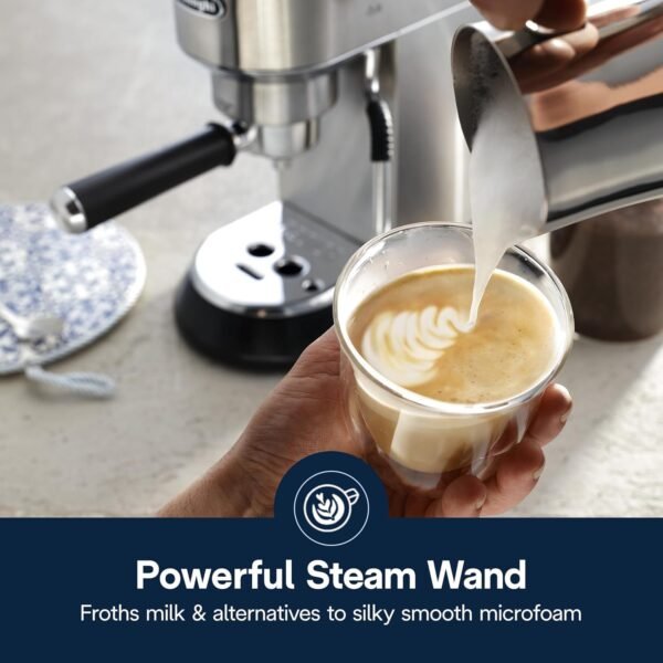 71xmy2gde0L._AC_SL1500_ De'Longhi Dedica Arte Espresso Machine review compact design and latte art perfection