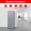 813PDBKmLtS._AC_SL1500_ Galanz GLF11US2A16 Upright Refrigerator Freezer Review Compact and Versatile Stainless Steel Design