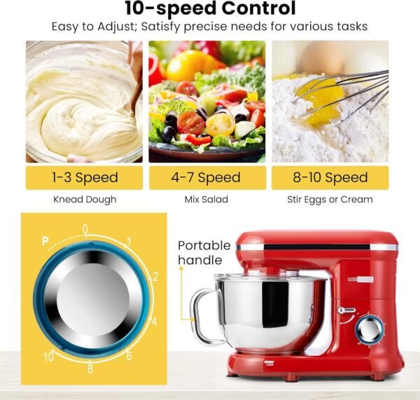 814ELAHTg2L._AC_SL1500_ VIVOHOME Stand Mixer 660W Review Best Kitchen Appliance for Baking and Cooking