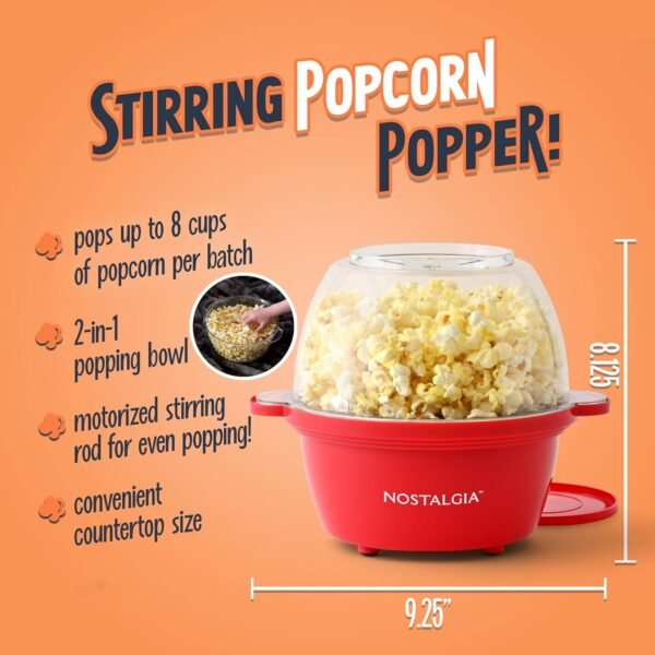 818Ql6gfPfL._AC_SL1500_ Review of Nostalgia Electric Non Stick Stirring Popcorn Maker for Theater-Style Popcorn