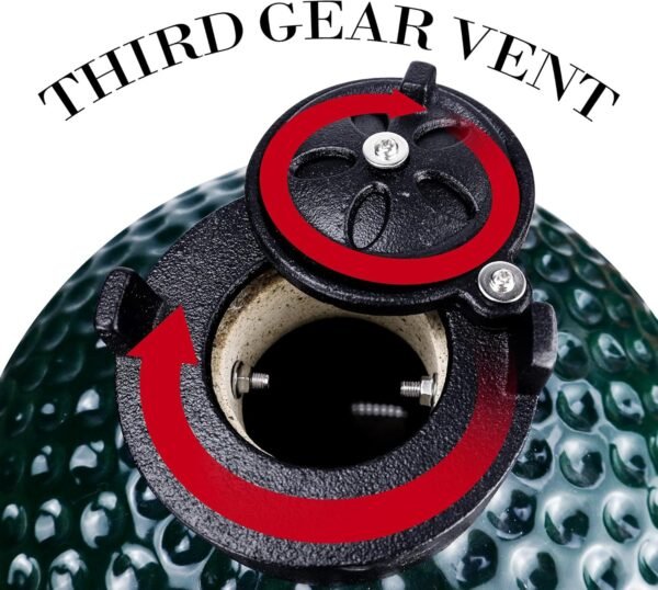 81ARqcpfSLS._AC_SL1500_ Ceramic Kamado Charcoal BBQ Grill Review London Sunshine 15" Smoker with Stainless Grates