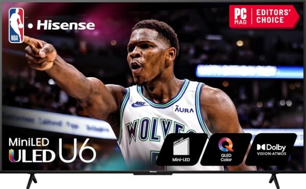 81ClygHi4L._AC_SL1500_ Hisense 85-Inch U6 Series Mini-LED QLED 4K TV review for gamers and movie lovers