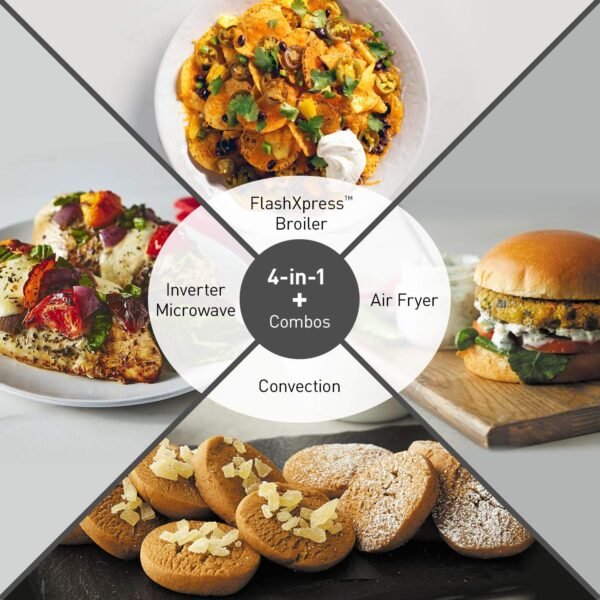 81J3682yL4L._AC_SL1500_ Panasonic HomeChef 4-in-1 Microwave Oven NN-CD87KS review versatile cooking with air fryer