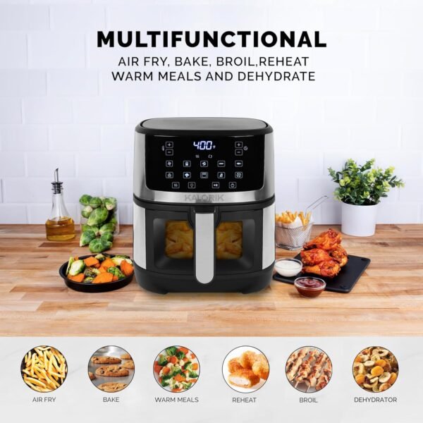 81KRo9wmaL._AC_SL1500_ Kalorik Air Fryer Review 5 Quart Touchscreen Digital Controls with 10 Presets