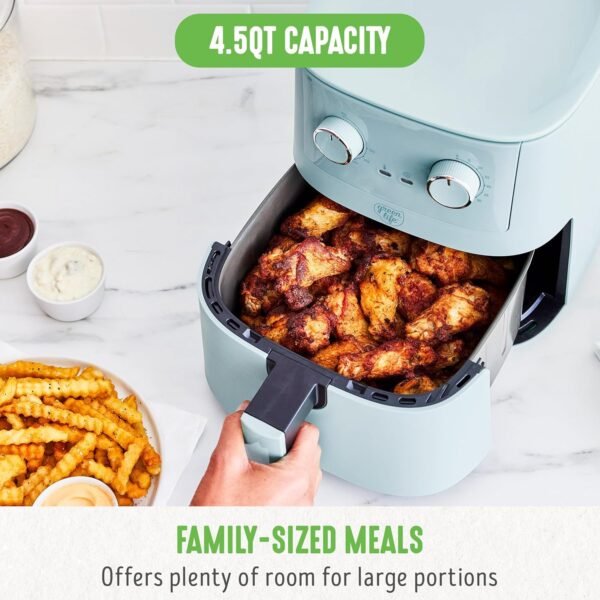 81eWQ5s3tAL._AC_SL1500_ GreenLife 4.5QT Air Fryer review Compact PFAS-Free Ceramic Nonstick for Healthy Cooking