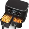 81i39vRv0DS._AC_SL1500_ Ninja DZ100 Air Fryer Review DualZone Technology for Perfect Multi-Cooking