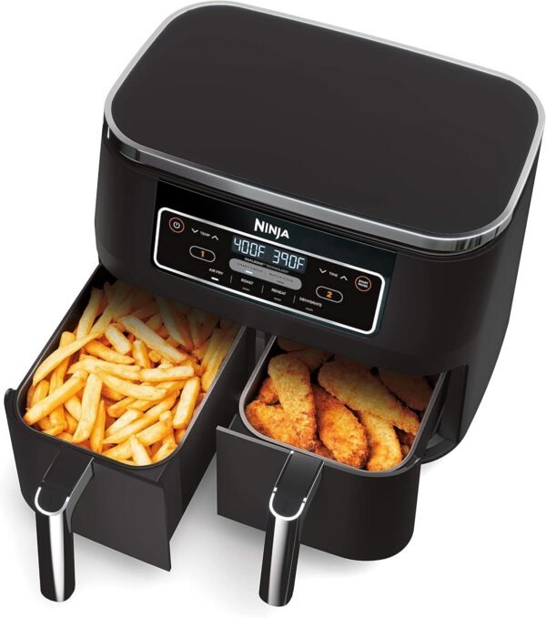 81i39vRv0DS._AC_SL1500_ Ninja DZ100 Air Fryer Review DualZone Technology for Perfect Multi-Cooking