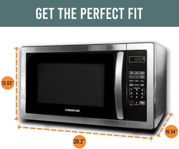 81jp2nRXL._AC_SL1500_-1 Farberware Classic Microwave Oven 1.1 Cu. Ft. Stainless Steel review for home kitchens