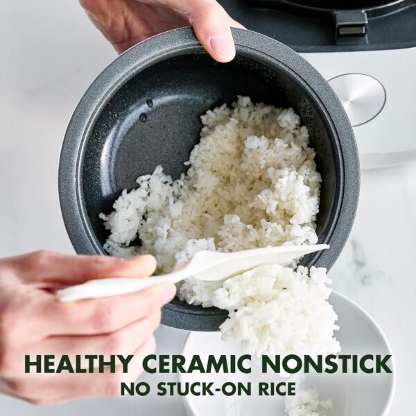 91qBaRxVdtL._AC_SL1500_ GreenPan Rice Cooker Review Compact Healthy Ceramic Nonstick for Perfect Grains and Easy Meals